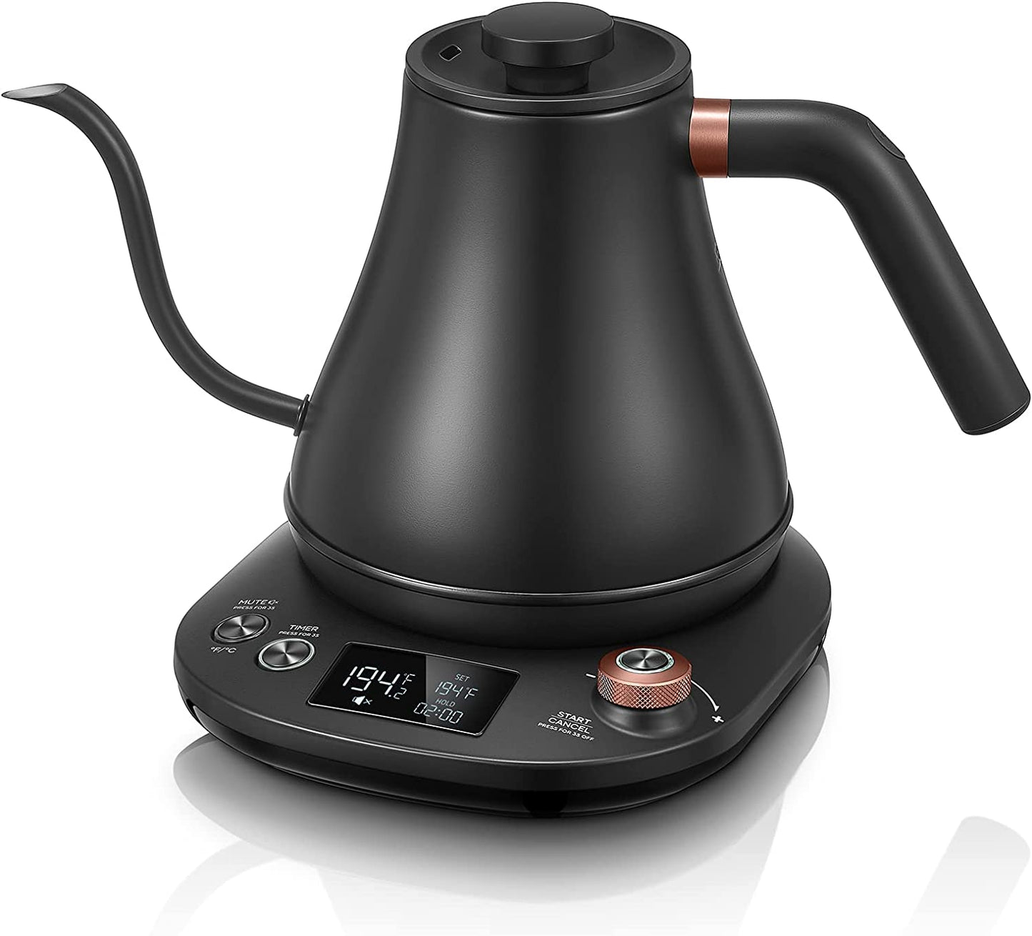 Aigostar Electric Gooseneck Kettle Temperature Control, 1200W Quick Heating  Pour Over Kettle and Tea Kettle for Coffee Tea, 5 Variable Presets, Keep
